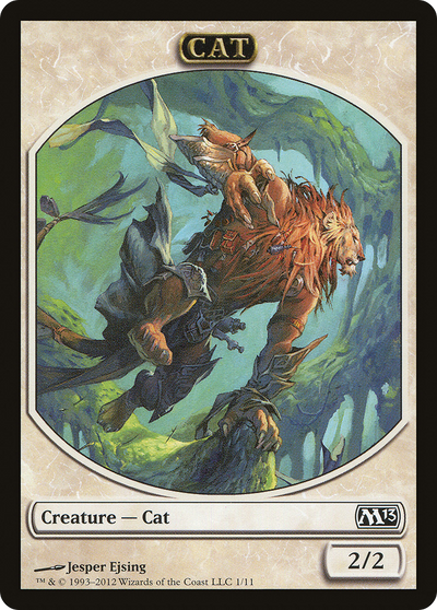 Cat (M13-001) - Magic 2013 Tokens