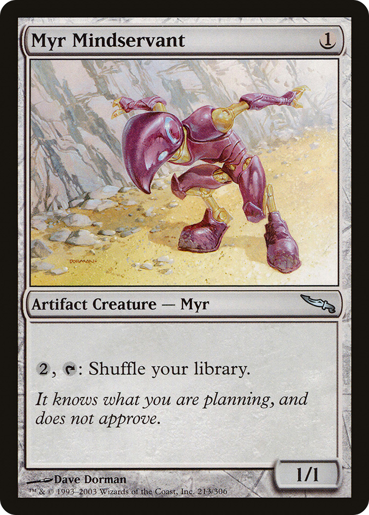 Myr Mindservant (MRD-213) - Mirrodin Foil
