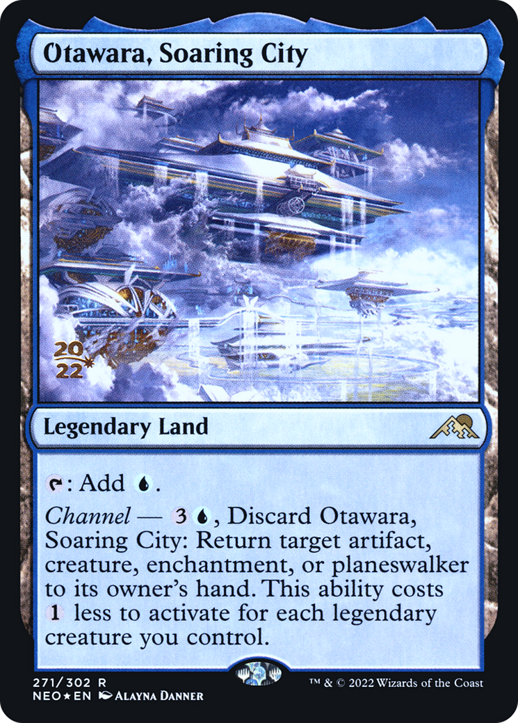 Otawara, Soaring City (PRE-271S) - Kamigawa: Neon Dynasty Promos Foil