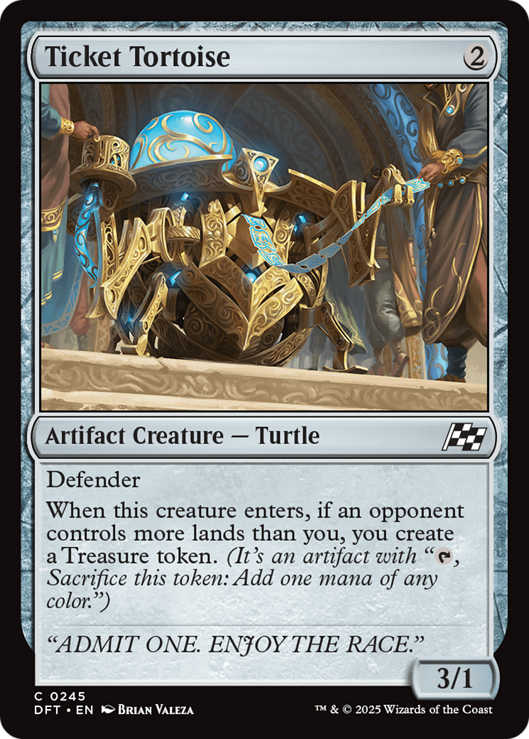 Ticket Tortoise (DFT-245) - Aetherdrift Foil