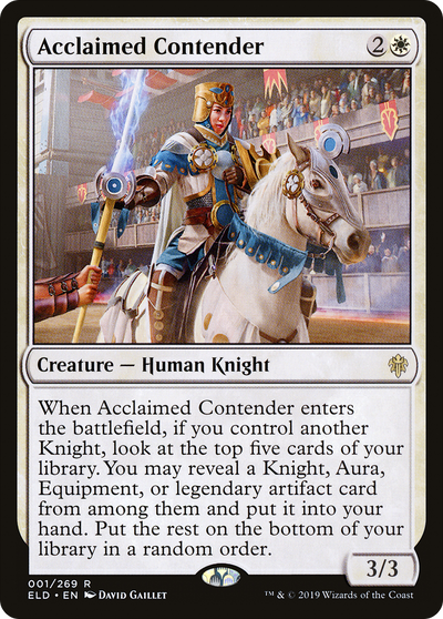 Acclaimed Contender (ELD-001) - Throne of Eldraine
