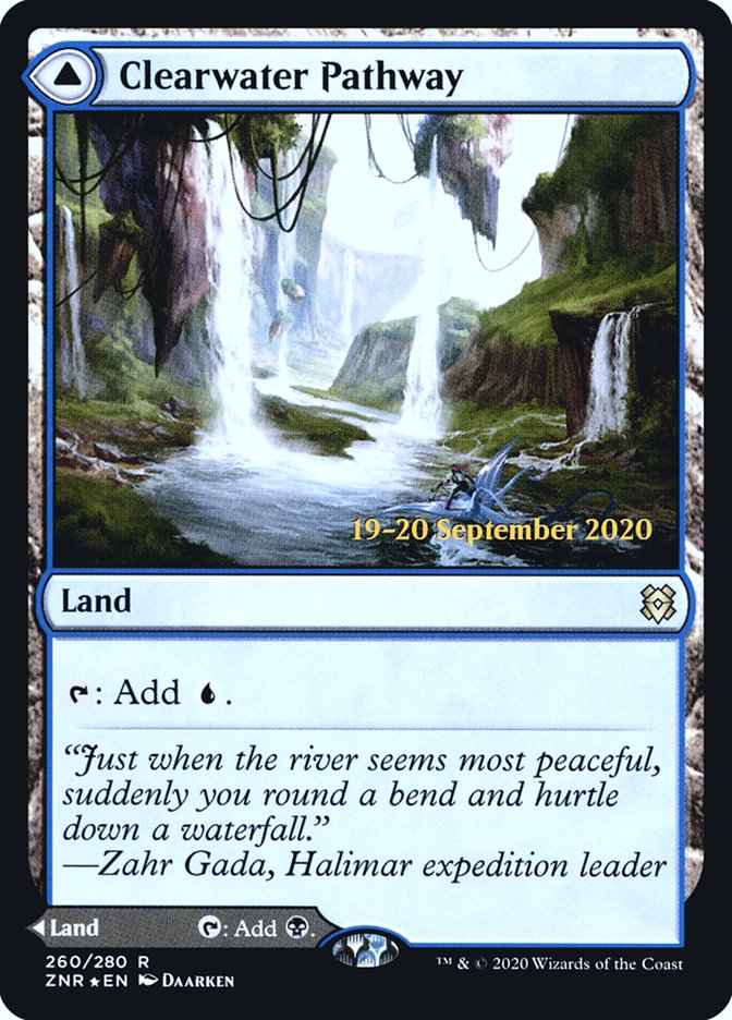 Clearwater Pathway // Murkwater Pathway (PRE-260S) - Zendikar Rising Promos Foil