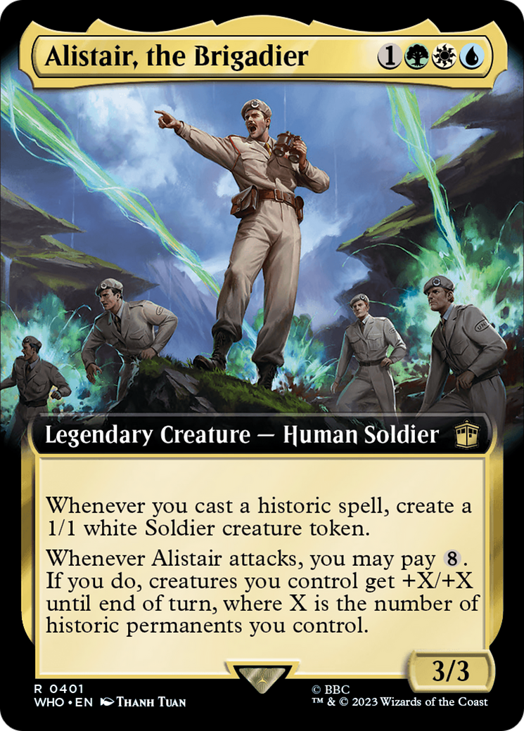 Alistair, the Brigadier (WHO-401) - Doctor Who: (Extended Art) Foil