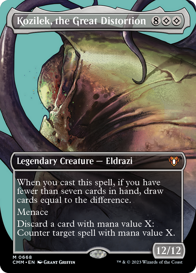 Kozilek, the Great Distortion (CMM-668) - Commander Masters (Borderless)