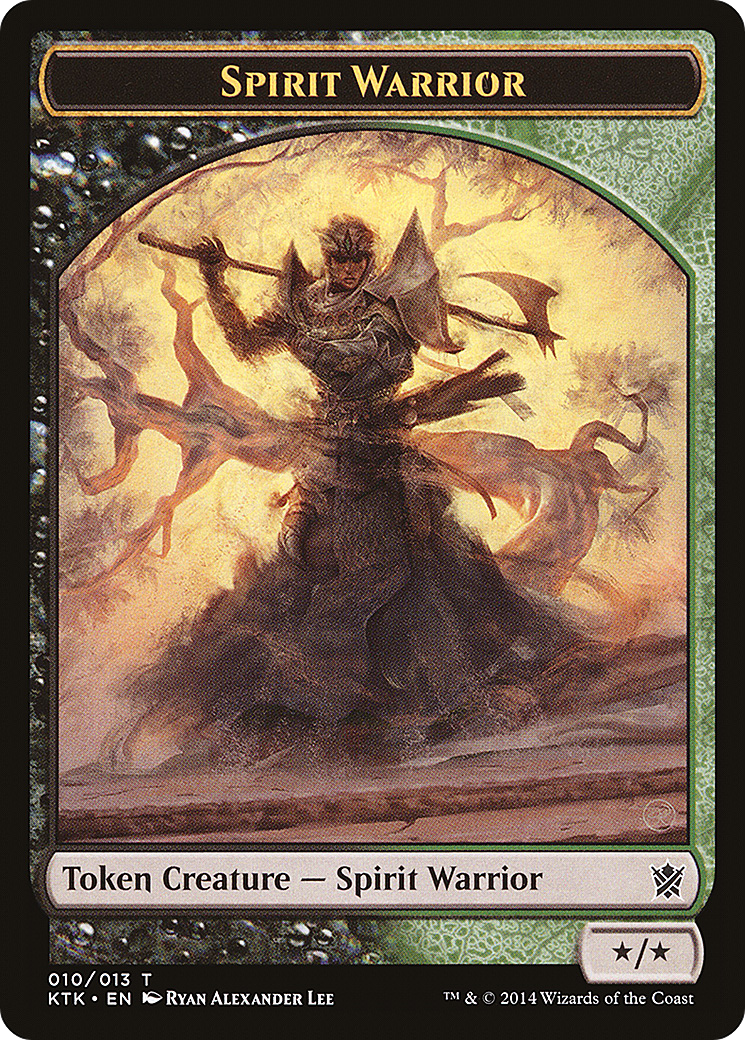 Spirit Warrior (KTK-010) - Khans of Tarkir Tokens