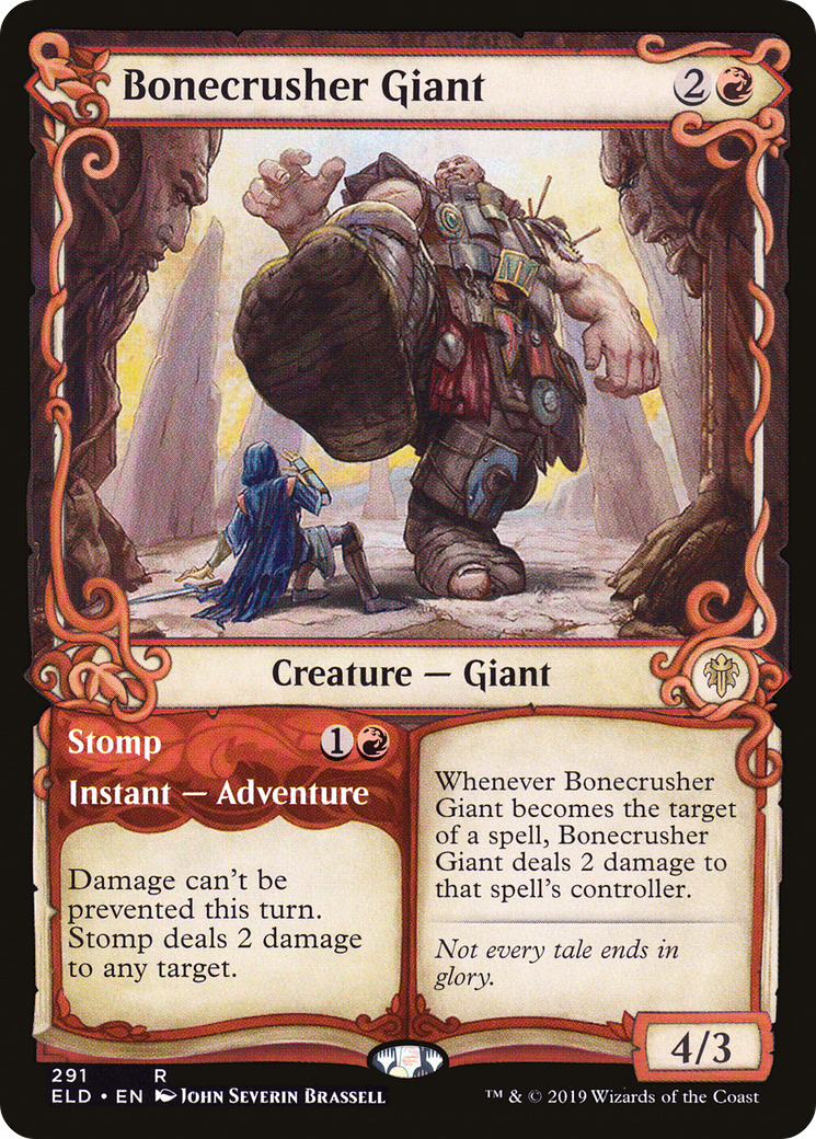 Bonecrusher Giant // Stomp (ELD-291) - Throne of Eldraine: (Showcase) Foil