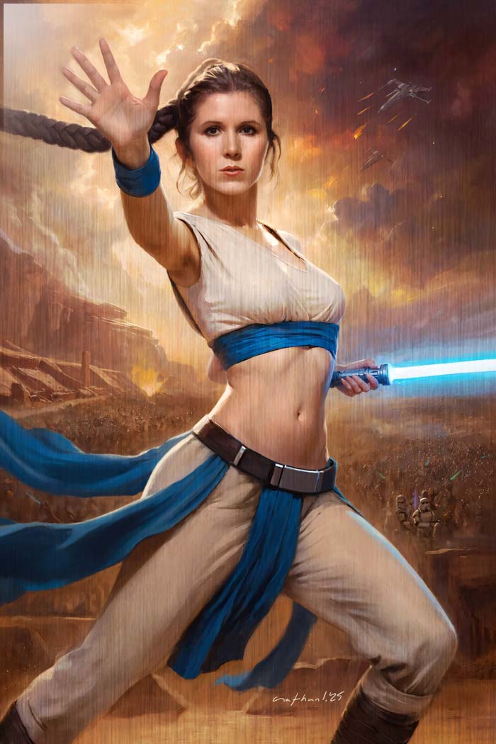 Carrie Fisher #1 Nathan Lorenzana CBQ 
