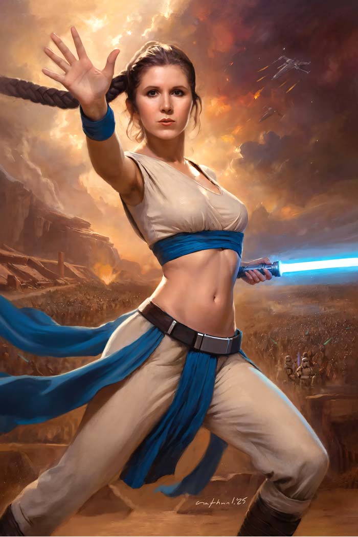 Carrie Fisher #1 Nathan Lorenzana CBQ 