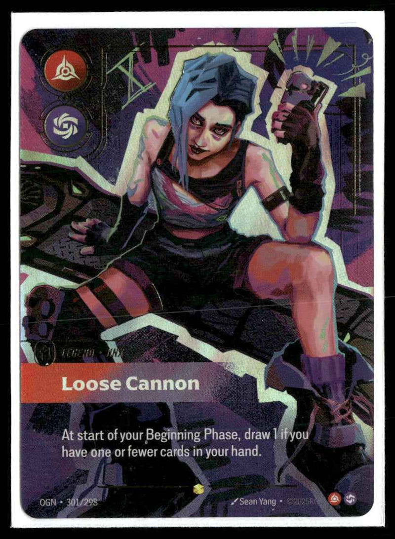 Jinx - Loose Cannon (Overnumbered) #301/298 Showcase - Riftbound Origins