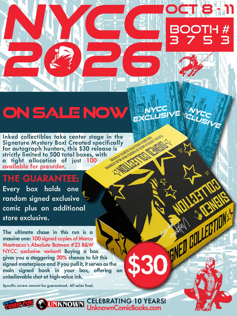 UNKNOWN COMICS SIGNATURE MYSTERY BOX (10/28/2026)