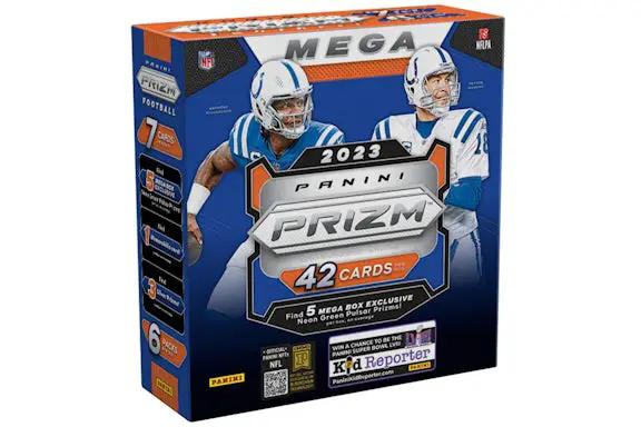 2023 Panini Prizm Football 42-Card Mega Box - Neon Green Pulsar Prizms