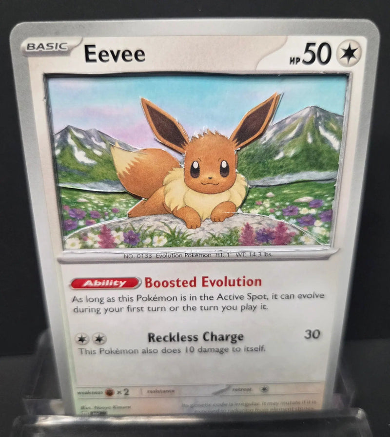 Custom 3D Cut Pokémon Cards - Eevee