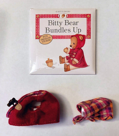 Bitty Bear Bundles Up Set - Vest, Bandanna and Sticker Book