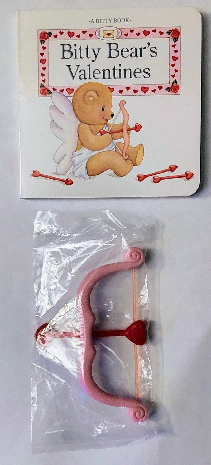 Bitty Bear Valentine Set - Cupid's Bow and Board Book