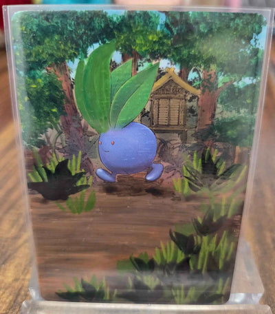 Custom Painted Oddish Pokemon Card
