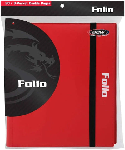 BCW Folio 9-Pocket Album - Red
