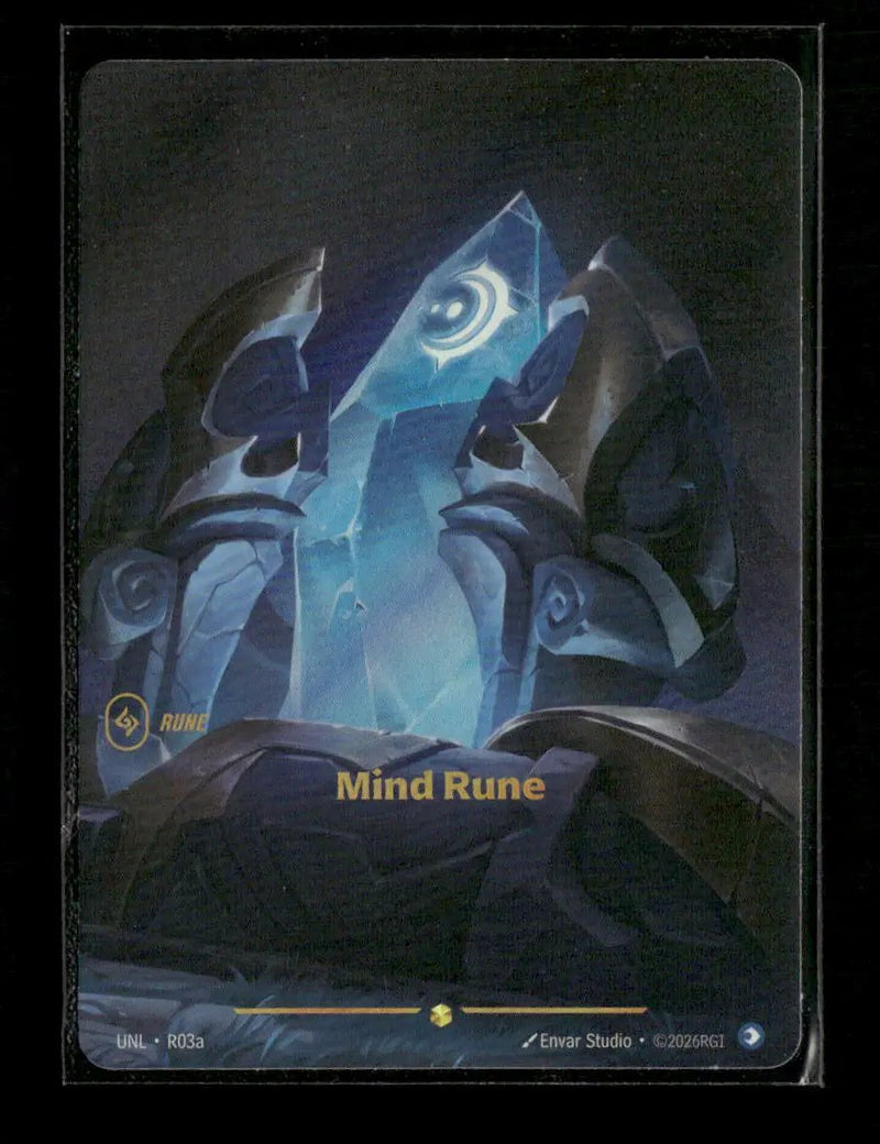 Mind Rune (R03a) #R03a Showcase - Riftbound Unleashed