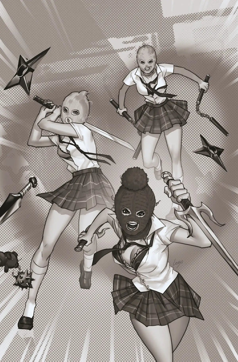 Ninjettes #1 (Of 5) V 1:10 Leirix Li Virgin B&W FOC Variant (09/07/2022) Dynamite