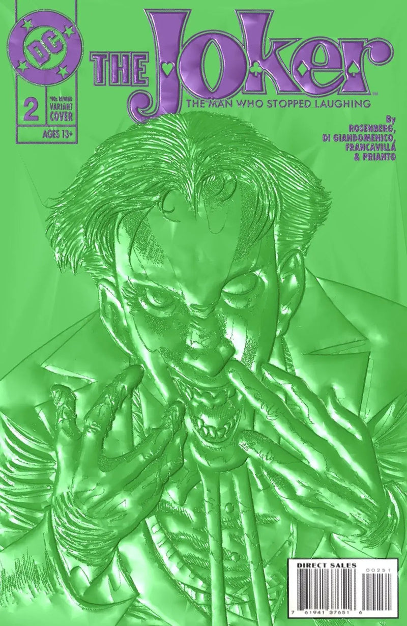 Joker The Man Who Stopped Laughing #2 D Kelley Jones 90S Cover Month Foil Multi-Level Embossed V (11/01/2022) Dc