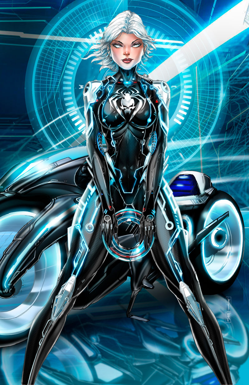 NYCC White Widow Tron Virgin Wraparound