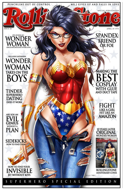 Wonder Woman 10 Year Anniversary Print